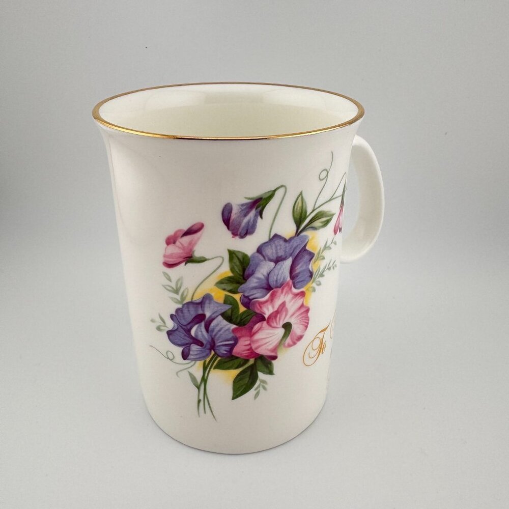 Royal Winchester Coffee Cup Bone China England Pink Roses Mother Love 10 oz - Picture 2 of 6